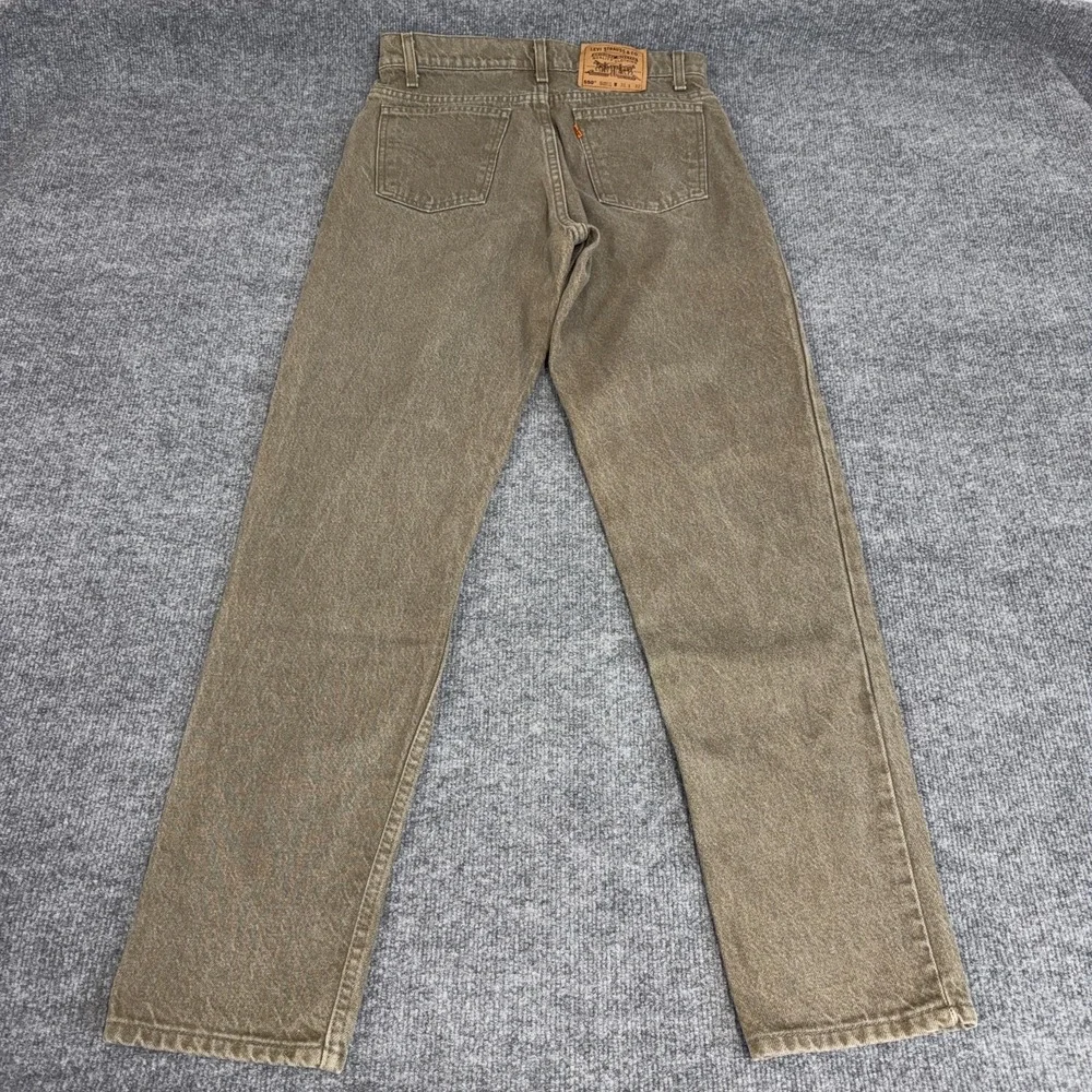 Vintage Levi's 550 Orange Tab Brown Denim Jeans Made in USA Relaxed 31x32 90s